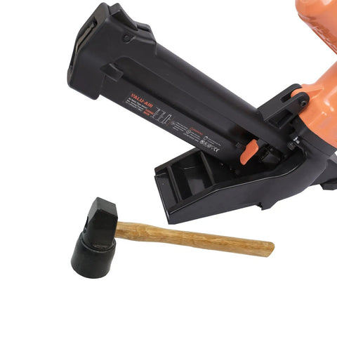 All In One Flooring Nailer And Stapler For 16 Gauge T And L Cleats And 15.5 Gauge Staples Ergonomic Long Handle with Mallet