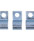 Front view of 20 Pack Single Hole Pipe Clamps For 8mm Pipes Zinc Plated Stainless Steel Clips With Smooth Burr Free Inner Ring