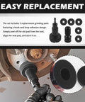 Badass Wheel Hub Cleaning Tool Kit That Kicks Rust Right Out featuring replacement grinding pads and adapter for easy use.