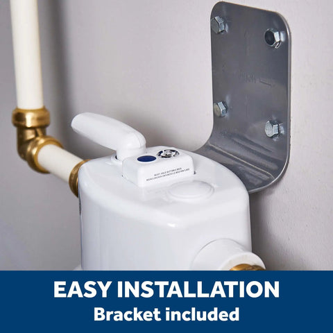Whole House Water Filtration System Built Tough With Clear Sump, reduces sediment, rust, dirt and more, installed on wall GXWH40L