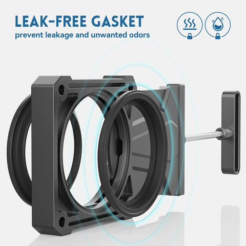 RV Waste Gate Valve With Flow Control Handle For 3 Inch Sewer Pipe Leak Proof Gasket DIY Replacement For Camping