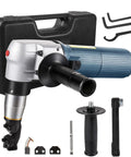 Electric Metal Nibbler 625W Cutter with 1000 RPM rotor, steel and stainless cutting, accessories, and storage case, 110V