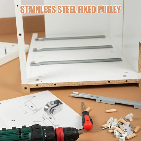 Heavy Duty Stainless Steel Pulley Wheel Track Roller For Sliding Doors And Gates Built Different With Zero Noise Vibes Smooth Glide Performance handles installation with drill and hardware.