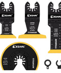 Titanium Oscillating Saw Blades Kit Four Pack For Plunge Cutting On Metal And Wood Flush Cut Universal Quick Release Blades Set