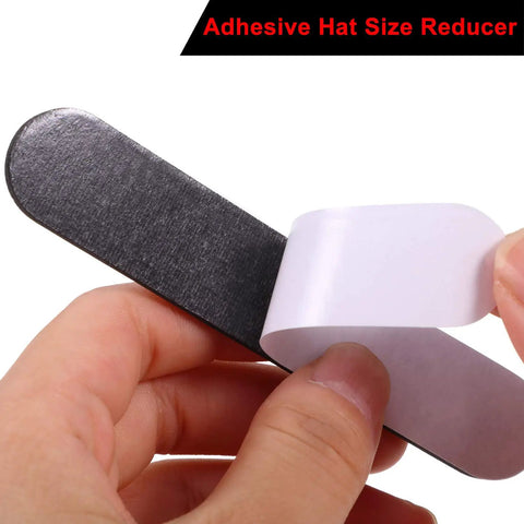 Close-up of Multi Size Foam Hat Size Reducer Tape Inserts With Self Adhesive shown in hand for custom fit