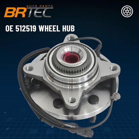 Rear Wheel Bearing And Hub Assembly 512519 Fit For 2014 To 2021 Mazda 6 And 2016 To 2021 Mazda CX5 FWD Rear Left Or Right With ABS 5 Lug