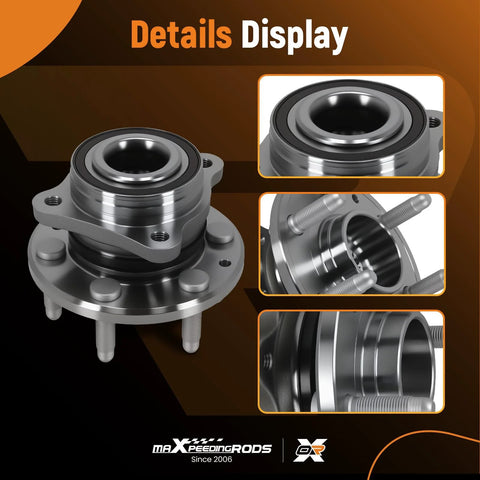 Front Wheel Bearing And Hub Assembly For Chevrolet Colorado 4WD 2015 2021 And GMC Canyon 4WD 2015 2021 Six Lug ABS