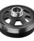 Engine Harmonic Balancer Crankshaft Pulley for Mercedes-Benz, steel, direct fit for C240, C280, C320, close-up view