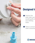 Close-up of Aqua Pour Ceramic Pre Filter 1364 Replacement with hand holding part, showcasing easy installation for PiMag Aquapour System 1360.