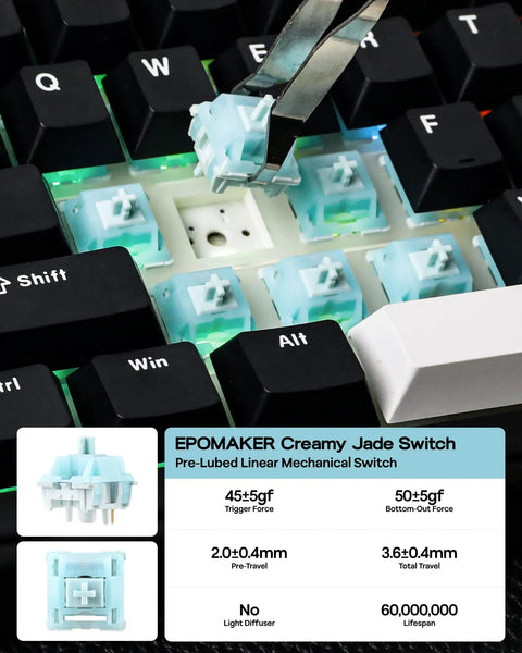 Tri Mode Wireless Mechanical Keyboard Pumping Out Power From A Massive Eight Thousand Mah Battery And Delivering Butter Smooth Typing For Weekend Warriors And Tech Junkies with pre-lubed switches.