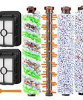 CrossWave Replacement Parts Kit For Multi Surface Vacuums Includes Pet And All Surface Brush Rolls And 2 Pack Filters For Wood Floor Area Rug And Tile Fits 1785 2306 2551 Series Excludes Cordless Max, displaying filters and brush rolls
