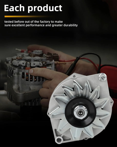 Swap Ready High Output 105 Amp 12V One Wire Self Exciting Alternator For GM Cars And Vans 10SI Style Replacement