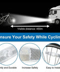 Two Pack Bike Spoke Reflectors For Night Rides Front And Rear Wheel Reflectors For High Visibility Safety On Mountain