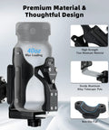 Adjustable Bike Water Bottle Cage Fits 1.9 To 3.6 Inch Bottles On Handlebar Or Frame Universal Cup Holder with premium materials shown