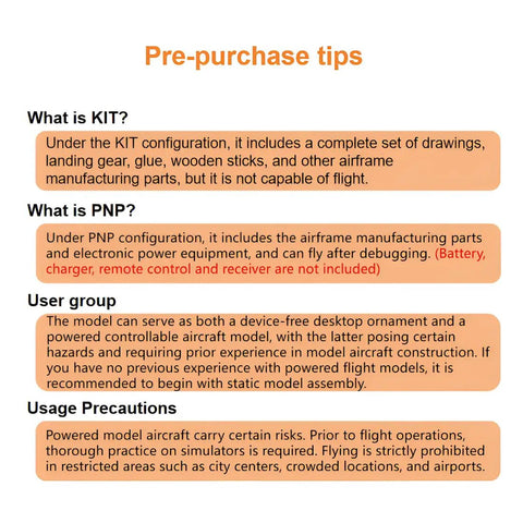 Infographic showing pre-purchase tips for F 18 Style RC Aircraft Kit With Dual 30mm Ducted Fans And A 395mm Wingspan DIY Fixed Wing.