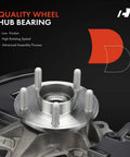 Front Right Steering Knuckle And Wheel Bearing Hub Assembly For Ford Escape 2013-2019 Passenger Side Beefed-Up Heavy Duty Suspension Upgrade With Dust Shield Included Easy Install Replacement Part display