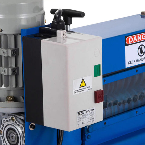 Electric Wire Stripping Machine For Copper Recycling, Fits 0.06 To 1.5 Inch Wires With Eleven Feed Channels And Ten Precision Blades. Running At 75 Feet Per Minute, This Rugged Aluminum Rig Works Like A Charm On Wiring Jobs Today.