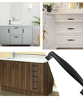 10 Pack 3 3/4 Inch 96mm Matte Black Cabinet Pulls For Modern Kitchen Cabinets Vanity And Wardrobe, Farmhouse Dresser Handles