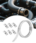 2 Set Heavy Duty Worm Gear Stainless Steel Hose Clamps Kit For Cars And Trucks Secure Mechanical Grip Rigid Core Construction Holds Firm Under Pressure No Slip Automotive Hoses And Pipes on engine hose