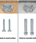 Legit Heavy Duty Wall Mount Bracket For Suspension Straps And Ceiling Anchor with hardware for wood and concrete surfaces.