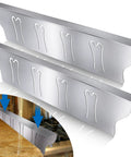 Stainless Steel Stove Gap Covers 2 Pack For Kitchen Counter Gaps, Heat Resistant And Easy To Clean Range Filler