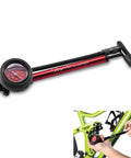 High Pressure Shock Pump With Gauge For Mountain Bikes 400 PSI Front Fork And Rear Shock Inflator in use, CNC aluminum body