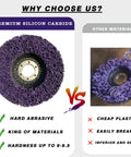 Comparison of Five Pack Strip Discs Four And A Half Inch By Seven Eighth Inch Stripping Wheel for Angle Grinder with Silicon Carbide vs others