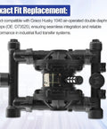 Pneumatic Diaphragm Pump Replacement D73525 for Graco Husky 1040 Air Operated Double Diaphragm Pump front view in black