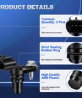 Two Camshaft Position Sensors Set For GM Rides Including Equinox Malibu Cobalt HHR Terrain Lacrosse Verano G5 G6 Solstice Saturn Ion Sky Vue 2131690 12577245 917720 Replacement Sensor, 3-pin ABS plastic