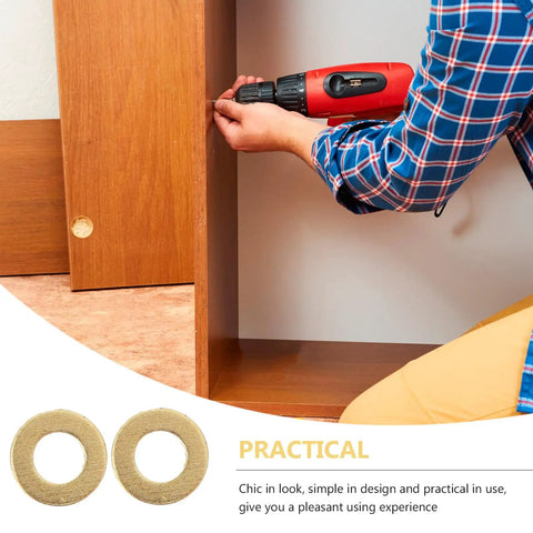 Kick Your Projects Into High Gear With These 50 Big Brass M5x10mm Flat Seal Washers For Heavy Duty Electrical Connections And Hardware Fastening Needs Ensuring Lock Tight Stability To Rock Any Project Easily., brass M5x10mm washers used for cabinet drilling and fastening