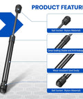 Pretty Sweet 12 Inch Gas Strut Lift Support Giving You Rock Solid 20 Lb Of Smooth Help Real Quick Super Nice Heavy Duty Shock Springs For Truck Caps Toolboxes Cabinets And Rv Hatches Coming As A Tough Pair with nylon ball socket and steel body details.