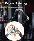 Pro Grade Lat Pulldown Bar Attachment For Strength Training And Tricep Workouts Heavy Duty Rotating Swivel Lat Bar detail view