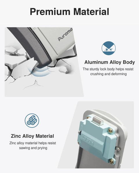 Wall Mounted Key Lock Box With Resettable Combo Code For Home Office And Garage Secure Spare Key Storage showing aluminum and zinc materials
