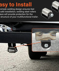 Heavy Duty Weld On Steel Micro Rollers For RV Trailers And Motorhomes 2 Inch Ball Bearing Design Weld On Casters installation