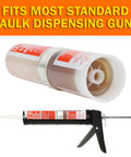 Crack Injection Epoxy Kit For Concrete, Wood, Fiberglass And Metal In A 10 Oz Cartridge With Resin And Hardener, One Gun Ready