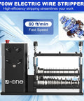 Automatic Wire Stripper Machine For Copper Wire 0.06-1.6 Inch, 700W High Speed Electric Stripper With 11 Channels And 10 Blades