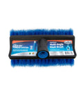 10 Inch Bi Level Soft Wash Brush Drops Onto Water Flow Poles Easily, Dual Tier Bristles with blue synthetic tips for gentle cleaning
