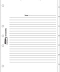 Medical Chart Index Divider Sheets White 110 Lb Stock 400 Per Box Seven-Hole Punched For Folders And 3 Ring Binders Ruled For Fast No-Fuss Chart Organization And Easy Notation