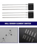 49E OH49E S49E SS49E Linear Hall Effect Sensor TO92 3 Terminal Magnetic Detector, front and angled view.
