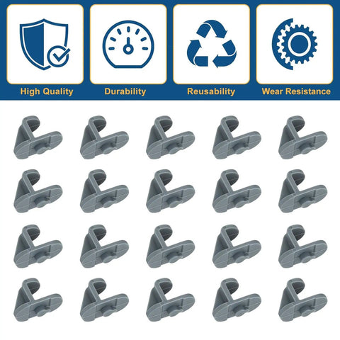 20 Pcs Industrial Freezer Shelf Clips Reinforced for Commercial Refrigerators and Walk-In Freezers Durable Shelf Stabilizers