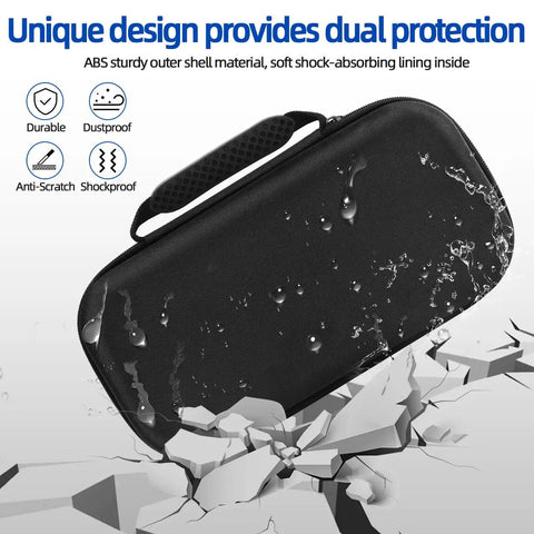 Beefy Rugged Walkie Talkie Carry Case For Ham Radios with water-resistant ABS shell and handle, displayed in action