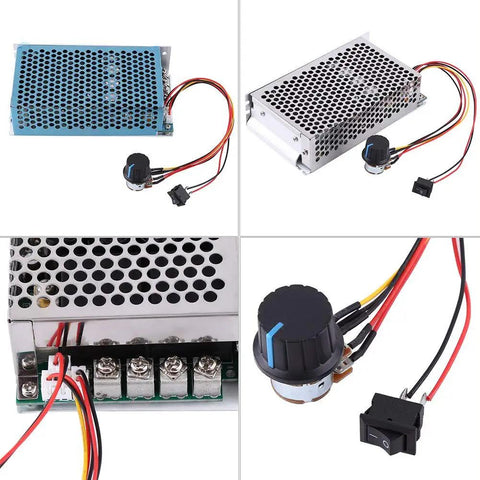 Beast Power DC Motor Speed Controller 10-50V 100A 5000W PWM control switch with heat dissipating case and wiring