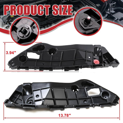 Black plastic front bumper bracket retainer for Toyota RAV4 2013-2018, Amazon brand.