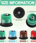 Heavy Duty Replacement Sprinkler Heads 60 Pack size information with adjustable rotary heads in various colors and sizes.