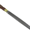 Knockout Medium Cut Hand Cut Stitched Cabinet Makers Rasp With 10 Inch Forged Steel Blade and Ergonomic Hornbeam Grip.