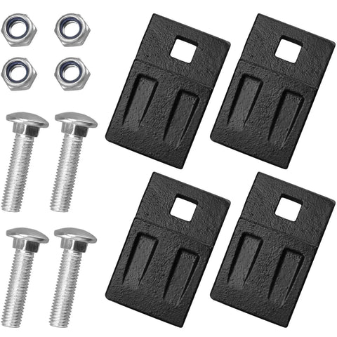 4 Pack 3 Point Auger Teeth Cutting Edge With Matched Screws For Heavy Duty Tractor Post Hole Digger Augers 3.2 By 2 Inch