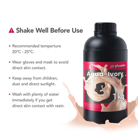 Top Shelf Ivory 3D Printer Resin For 4K Lcd Uv Curing Low Shrinkage Formula Delivers Crisp Details And Smooth As Silk Finish With Zero Fuss Cleanup A Tough Non Brittle Blend In A Practical One Kilogram Pack