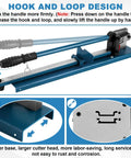 Heavy Duty Pro Grade DIN Rail Cutter With Built In Ruler For Cutting Steel And Aluminum Rails Double Hole Design Anti Slip Handle Precise 35mm Wide