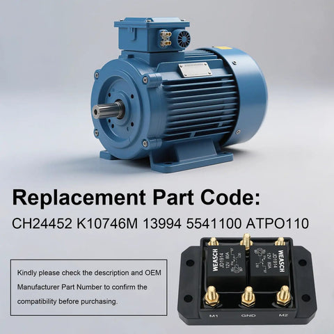 Beefy 12V Forward And Reverse Relay Module With Six Terminals For Tarpaulin Systems Winches Hoists And Snow Plows Replaces 5541100 ATP0110 close-up
