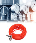 Hella Smooth Flex Eva Air Compressor Hose Featuring No Sweat Quick Connect Ends 33 Foot Oil Resistant Pneumatic Line on display.
